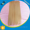 International fashion 200 grams clip in hair extensions China wholesale grey color clip in hair extension